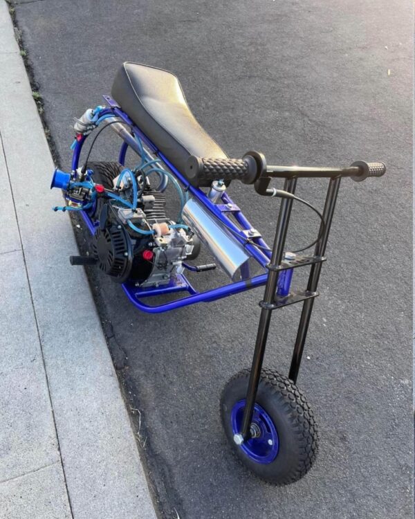 Candy Blue Stock Minibike - Image 3