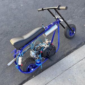 Candy Blue Custom Minibike with 212cc Engine